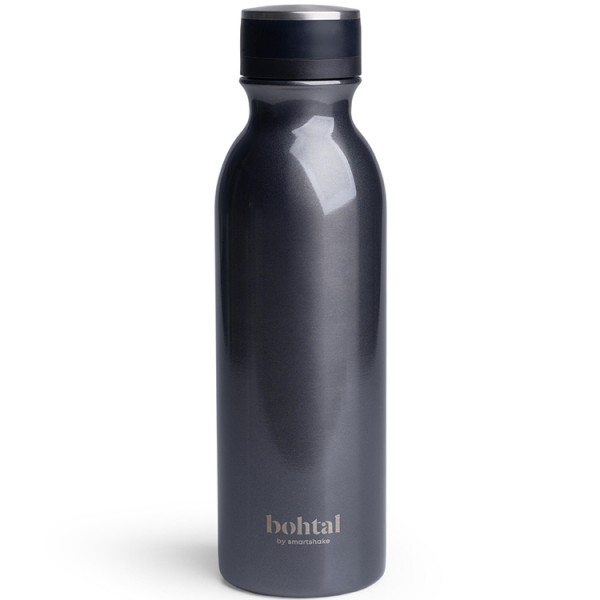 Bohtal Smartshake Insulated Stainless Steel Water Bottle - Metalic Grey (600ml)	