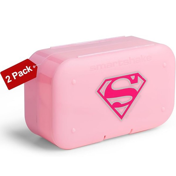 SmartShake Supergirl Pill Box - 2 Pack