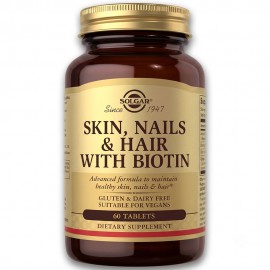 Solgar Skin Nails & Hair With Biotin - 60 Tabs