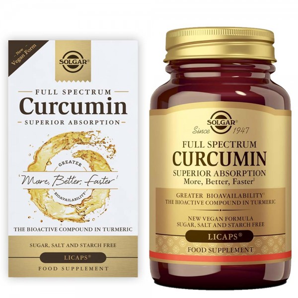 Solgar Full Spectrum Curcumin 185x Softgels - Pack of 90