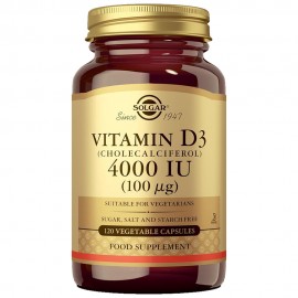 Solgar Vitamin D3 4000 IU - 120 Vegetable Capsules