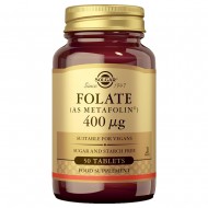 Solgar Folate (as Metafolin) 400 mcg - 50 Tablets