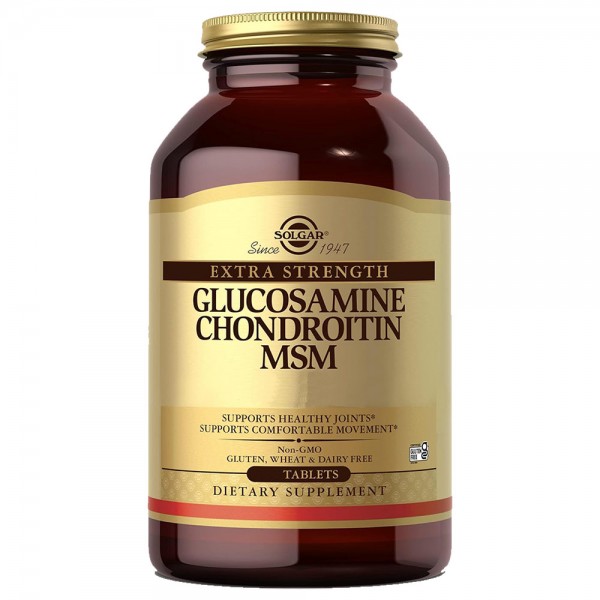 Solgar Extra Strength Glucosamine Chondroitin MSM - 60 Tablets