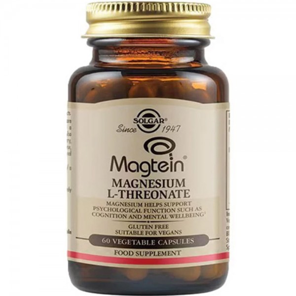 Solgar Magtein Magnesium L-Threonate - 60 Vegetable Capsules