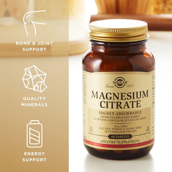 Solgar Magnesium Citrate 400mg  - 60 Tabs