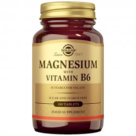 Solgar Magnesium + B6 - 100 Tablets
