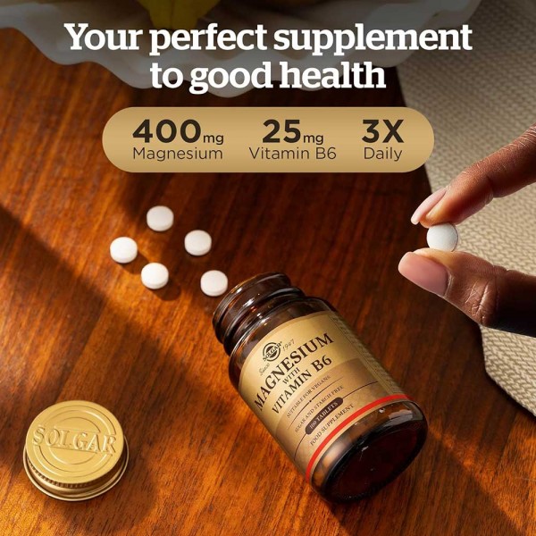 Solgar Magnesium + B6 - 100 Tablets
