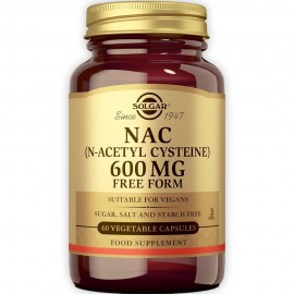 Solgar NAC (N-Acetyl-L-Cysteine) 600mg - 60 Vegetable Capsules