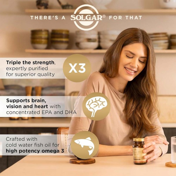 Solgar Triple Strength Omega-3 - 100 Softgels 