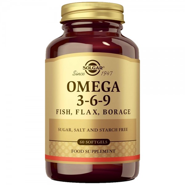 Solgar Omega 3-6-9 Fish, Flax, Borage - 60 Softgels