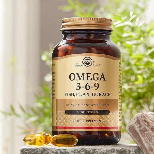 Solgar Omega 3-6-9 Fish, Flax, Borage - 60 Softgels