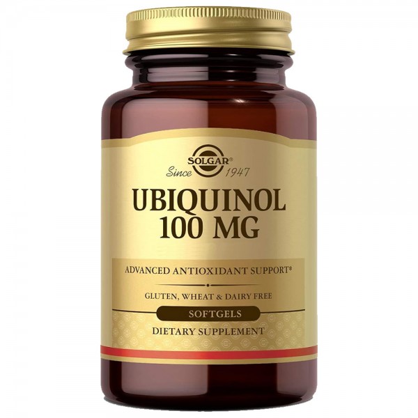 Solgar Ubiquinol 100mg CoQ10 Softgels - Pack of 50 