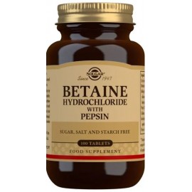 Solgar Betaine Hydrochloride with Pepsin - 100 Tablets