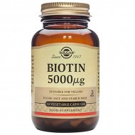 Solgar Biotin 5000 UG - 50 Vegetable Caps