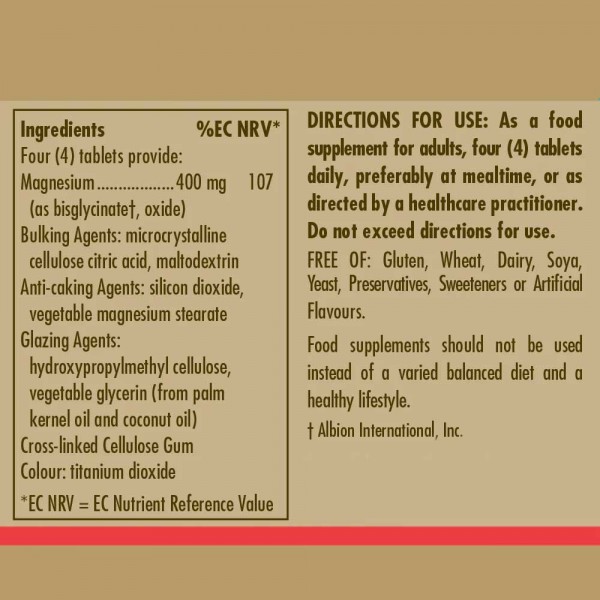 Solgar Chelated Magnesium - 100 Tabs