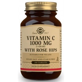 Solgar Vitamin C 1000mg with Rose Hips - 100 Tablets