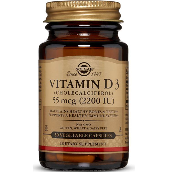 Solgar Vitamin D3 2200IU - 100 Caps