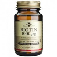 Solgar Biotin 1000UG - 50 Vegetable Caps