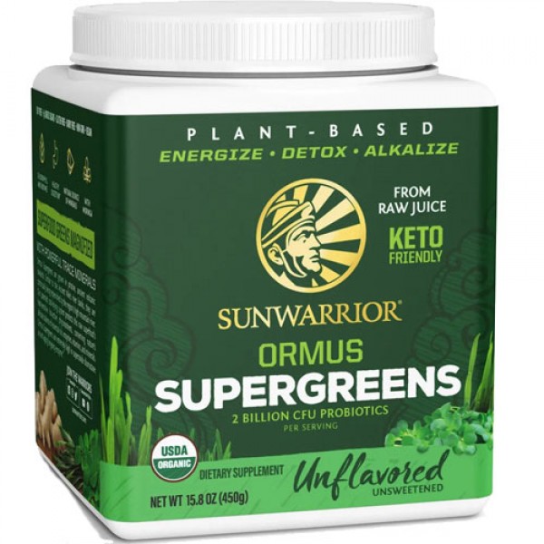 Sunwarrior Ormus Super Greens Organic 225g - 45 Servings