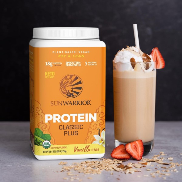 Sunwarrior Classic Plus Organic Vegan Plant Protein 750g