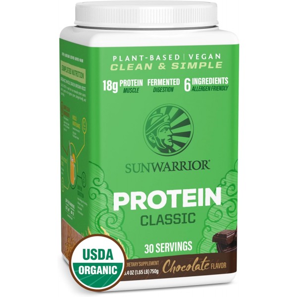 SunWarrior Classic Vegan Organic Plant Protein 750g 
