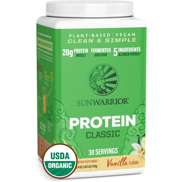 SunWarrior Classic Vegan Organic Plant Protein 750g 