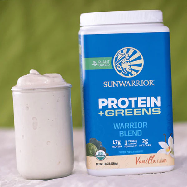 SunWarrior Blend Protein + Greens Organic Plant Protein 750g 
