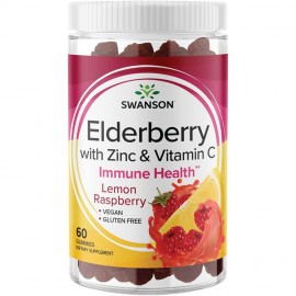 Swanson Elderberry with Zinc & Vitamin C - 60 Gummies