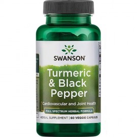 Swanson Turmeric & Black Pepper - 60 Veggie Capsules
