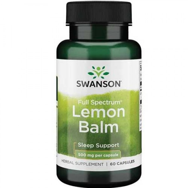 Swanson Full Spectrum Lemon Balm - 60 Caps