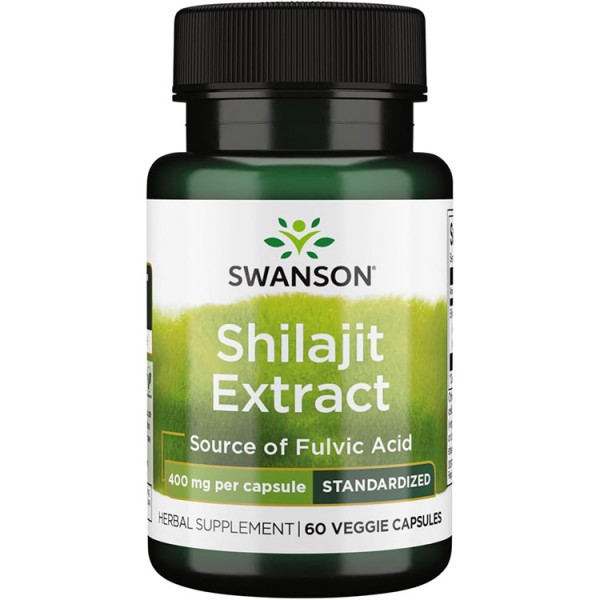 Swanson Shilajit Extract 400mg - 60 Veg Caps