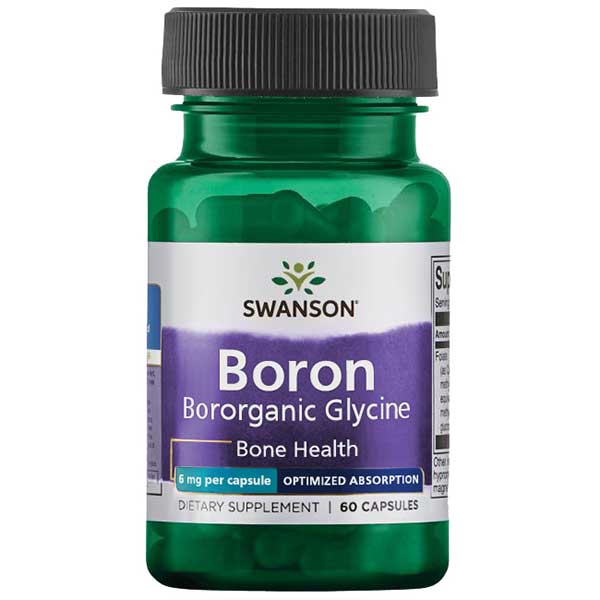 Swanson Boron from Albion Boroganic Glycine 60 caps