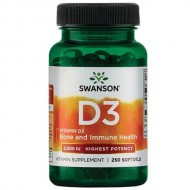 Swanson Vitamin D3 5000 iu - 250 Softgels