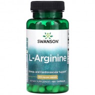 Swanson L-Arginine 500mg - 100 Capsules