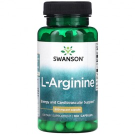 Swanson L-Arginine 500mg - 100 Capsules