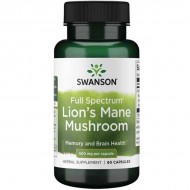 Swanson Full Spectrum Lion's Mane Mushroom 500mg - 60 Caps