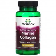 Swanson Type I Hydrolyzed Marine Collagen 60 Caps