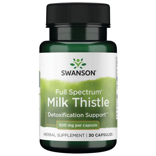 Swanson Milk Thistle Full Spectrum 500mg - 100 Caps