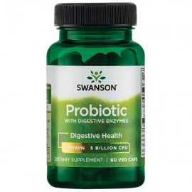 Swanson Probiotic with Digestive Enzymes 60 Vcaps