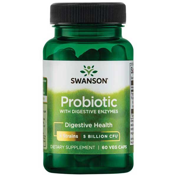 Swanson Probiotic with Digestive Enzymes 60 Vcaps