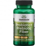 Swanson Probiotic+ Prebiotic Fiber 60 Veggie Caps