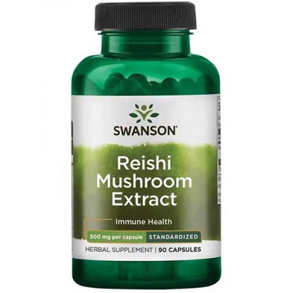 Swanson Reishi Mushroom Extract 500mg - 90 Caps