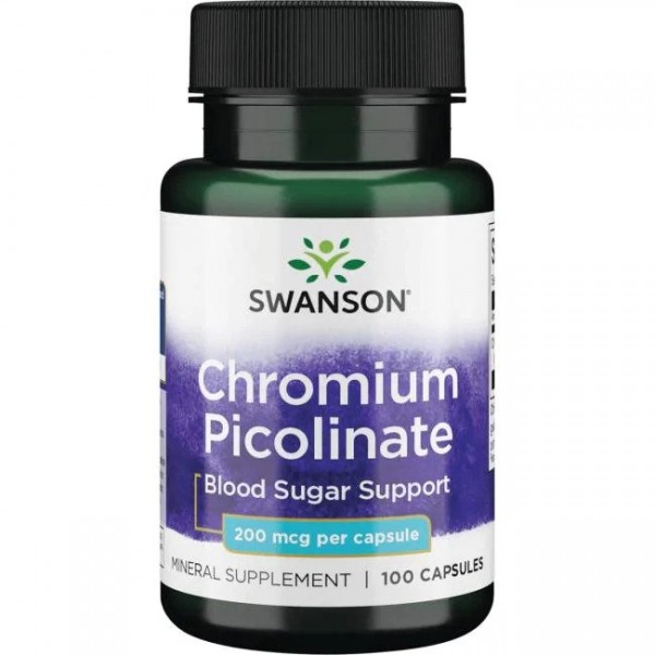 Swanson Chromium Picolinate 200mcg 100 Caps