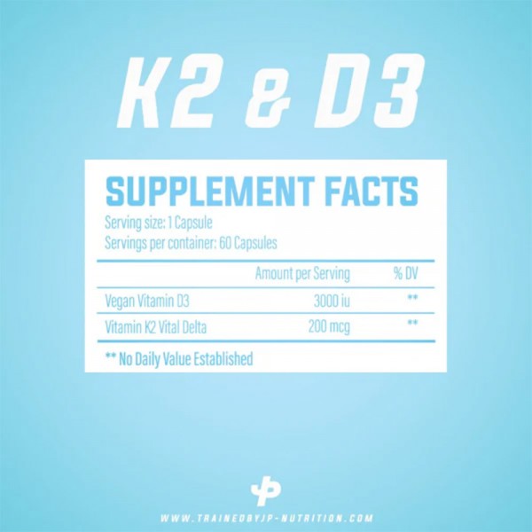 Trained By JP D3 + K2 - 60 Capsules
