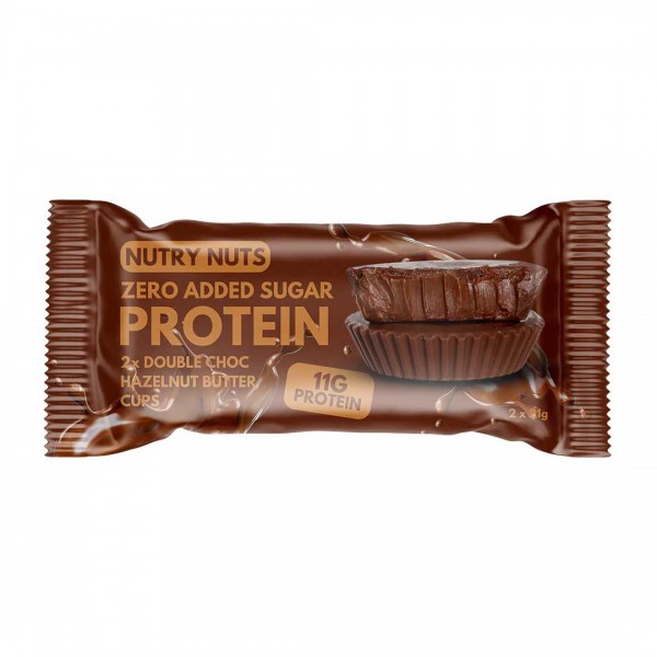 Nutry Nuts Double Choc Hazelnut Protein Peanut Butter Cups - Pack of 12