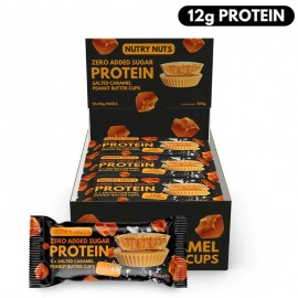 Nutry Nuts Salted Caramel Protein Peanut Butter Cups - Pack of 12