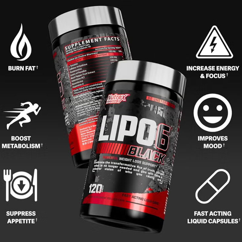 Nutrex Lipo-6 BLACK FAT BURNER | LOWEST PRICE | FREE DELIVERY